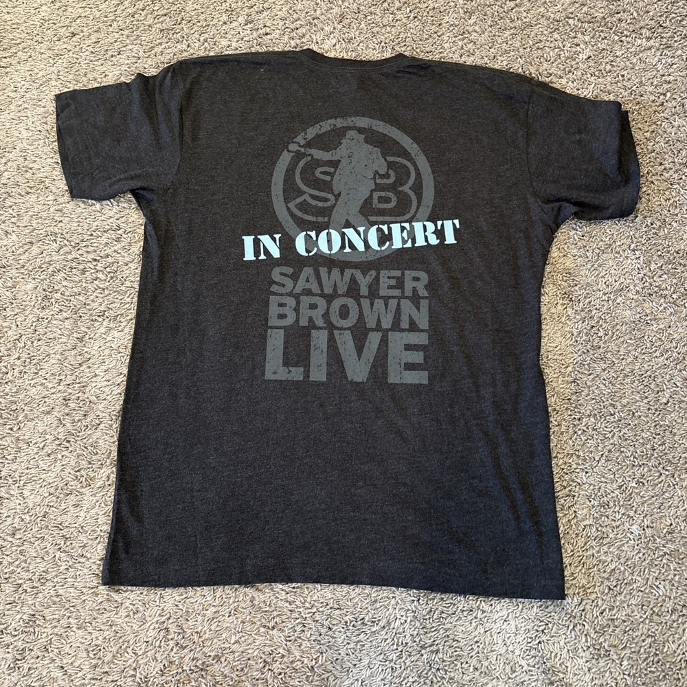 Black Large Sawyer Brown Concert T shirt Tee L Live Tour - Picture 5 of 5